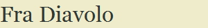 Fra Diavolo